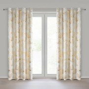 ZATEMŇOVACÍ ZÁVES NA KRÚŽKOCH ZARIA 140X250 CM LISTY