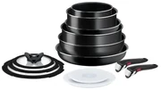 Hliníková súprava riadu 13 ks INGENIO EASY COOK &amp; CLEAN BLACK L1549023 – Tefal