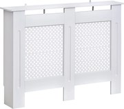 HOMCOM Kryt Radiátora, Nástenná Polička s Moderným Dizajnom MDF 111,5x19x82 cm | Aosom