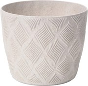 Kvetináč FLOW PETIT ECO WOOD 270 mm, biely*1924