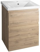 Aqualine Aqualine, ALTAIR umývadlová skrinka 57x72,5x45cm, dub emporio, AI360