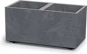Plastový kvetináč SIERRAS BETON EFFECT marengo