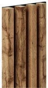 Akustické dekoračné panely MAXI dub wotan 3D lamely na filcovom podklade 270 x 17,7 cm