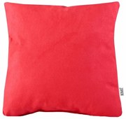 Vankúš červený semiš EMI, Vankúš 50x50 cm