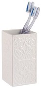 Biely pohárik na zubné kefky Wenko Cordoba