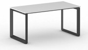 Kancelársky stôl PRIMO INSPIRE, 160x80 cm, čierna podnož, biela