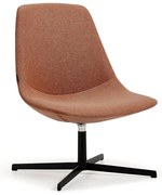 Kreslo LANGLEY, čierna/medená