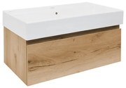 Kúpeľňová skrinka s umývadlom SAT B-Way 79x30x45 cm dub BWAY80OAKU2
