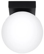 Stropné svietidlo Yoli, 1x biele sklenené tienidlo, b