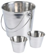 Kovové vedro na servírovanie hranoliek Fries sada 3ks