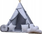 Detský stan TEEPEE (TÍPÍ) SUPERIOR s doplnkami - ŠEDÝ