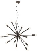 Redo 01-2936 - Luster na lanku STELLAR 18xE14/25W/230V čierna