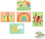 Haba Craft Kit Kreatívna sada Prvé lepenie Jarné obrázky
