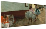 Obraz - Edgar Degas, The Dance Lesson, reprodukcia (120x50 cm)