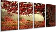 Obraz na stenu 4 dielny STROMY ST017E41