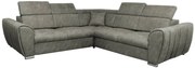 Rohová rozkladacia sedačka GRENADE ZARIA L sivá