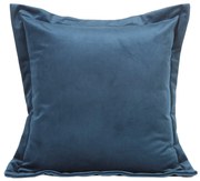 DEKORAČNÁ OBLIEČKA NA VANKÚŠ RIA 45X45 CM TMAVOMODRÁ