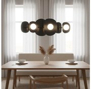 Luster na lanku ELEMENTI 6xG9/8W/230V čierny