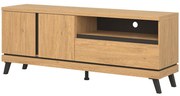 TV stolík Ate At01 Dub/Čierna