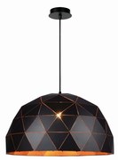 Lucide 21409/60/30 - Závesné svietidlo OTONA 3xE27/60W/230V čierna