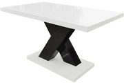 Konferenčný stolík Ksena čierna/biela lesk