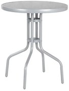 Stôl LEQ BRENDA, sklo, k setu BRENDA, svetlošedý (72 x 60 cm)