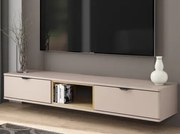 Závesný TV stolík Avola, béžová kašmír/dub cremona%