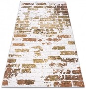 Koberec AKRYL DIZAYN 125/5057 slonová kosť / zelený