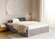 XXXLutz ČALÚNENÁ POSTEĽ, 120/200 cm, svetlosivá Boxxx - Online Only spálne - 002555001718