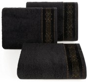 BAVLNENÝ UTERÁK KAMELA 50X90 CM ČIERNA