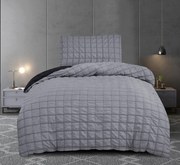 Krepové obliečky polycotton Neapol tmavo sivé 200x140cm+90x70cm TiaHome