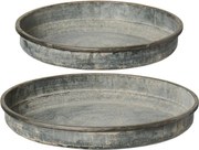 Ib Laursen Kovová tácka Urban Garden Round Menšia