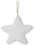 Závesná dekoratívne ozdoba biela hviezda - 15 * 5 * 15cm