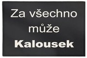 Rohožka Kalousek 40x60 cm – na von aj na doma, 40x60, čierna, GDmats