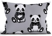Bavlnená obliečka na vankúš Renforcé 40 × 60 cm - Panda