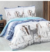 Obliečky bavlnené 3D Winter Story, Štandardný set jednolôžko obsahuje 1x 140x200 + 1x 70x90
