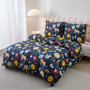 Obliečky z mikrovlákna ANIMALS modré Rozmer obliečky: 2 ks 70 x 90 cm | 200 x 220 cm