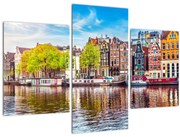 Obraz - Tancujúce domy, Amsterdam (90x60 cm)