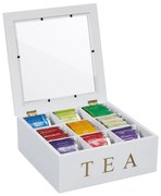 Bambusová krabička na čaj s 9 priehradkami RD47496