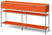 Kovová konzola »CN3 Slim Line« s 2 zásuvkami, oranžová