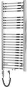 Mexen Pluton elektrický radiátor 1200 x 500 mm, 600 W, chróm - W106-1200-500-2600-01