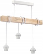 BERGE LED stropné svietidlo, 3xE27, loft, nastaviteľné, s tienidlami - biele