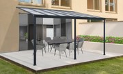 Hliníková pergola BestBerg PZ-13A / 13 m² / sivá