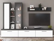 Obývacia stena Orion, antracit/biela%