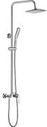 Kuchinox Dima, sprchová súprava s dažďovou a ručnou sprchovou hlavicou, chrómová, LAV-PQD_00KB
