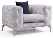 Svetlosivé kreslo Como – Artie