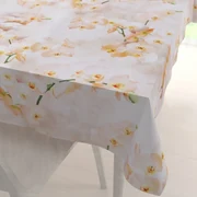 Biante Teflónový obdĺžnikový obrus TF-045 Orchidey na béžovom 50x100 cm