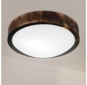 Brilagi - Stropné svietidlo CARVALHO SLIM SMOKEY 1xE27/60W/230V, dubové, priemer 27,5 cm