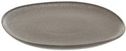 Šedo-hnedý jedálenský tanier Louise taupe - 26 * 25 * 1,5cm