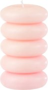 Stĺpová sviečka MACARON 11,5 cm ružová